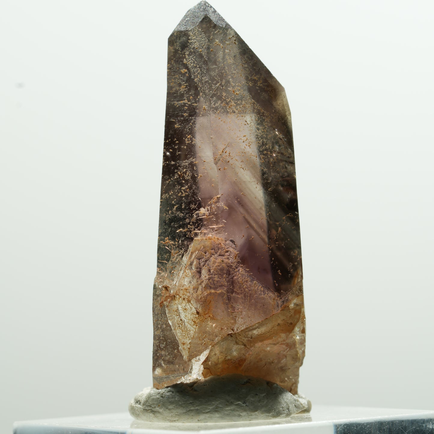 Seltene Phantom Amethyst Rauchquarz Spitze Goboboseb, Namibia 40*18*16mm #13607