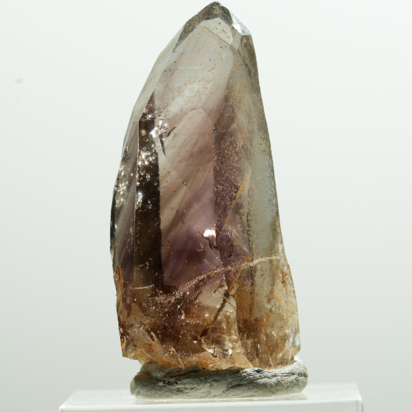 Seltene Phantom Amethyst Rauchquarz Spitze Goboboseb, Namibia 40*18*16mm #13607