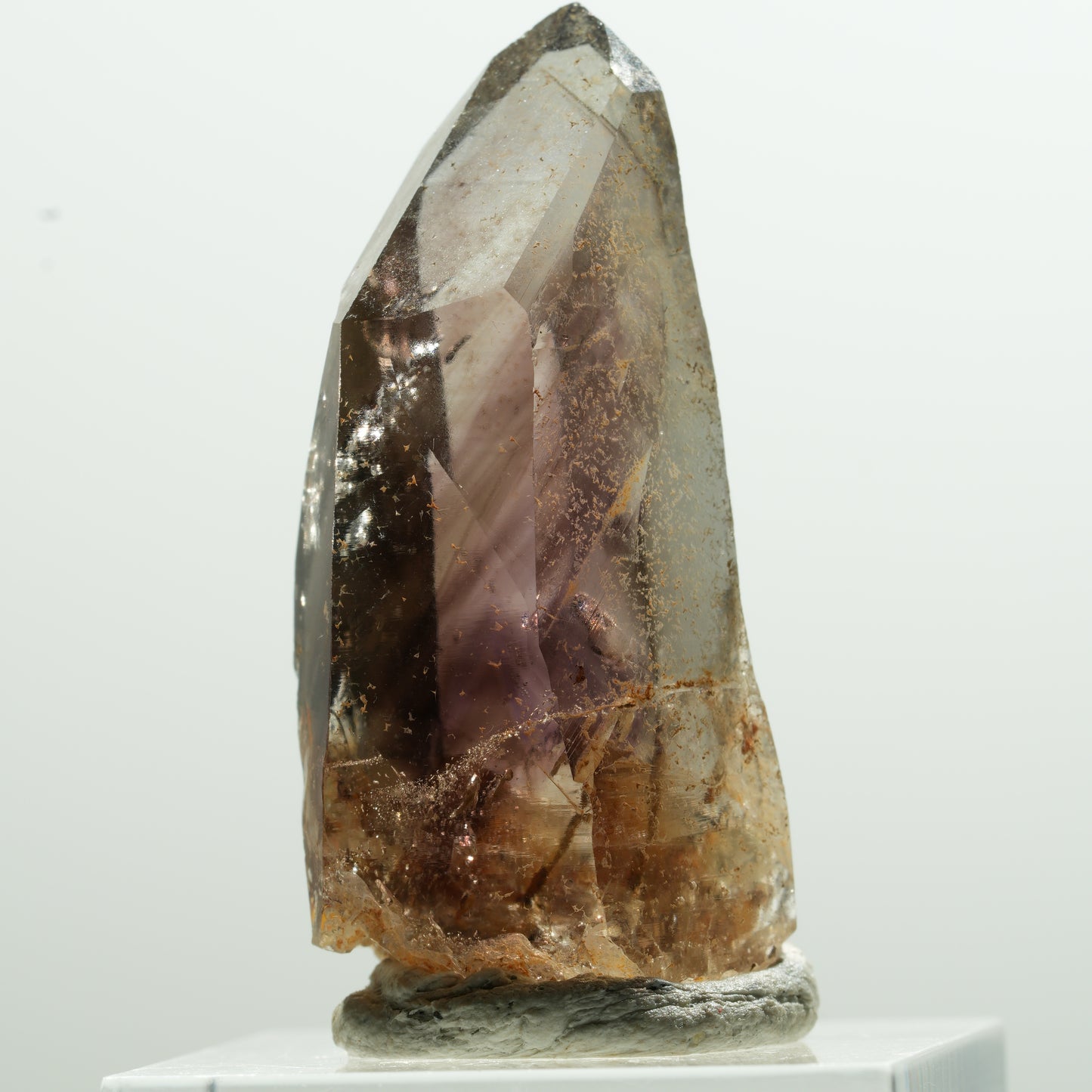 Seltene Phantom Amethyst Rauchquarz Spitze Goboboseb, Namibia 40*18*16mm #13607