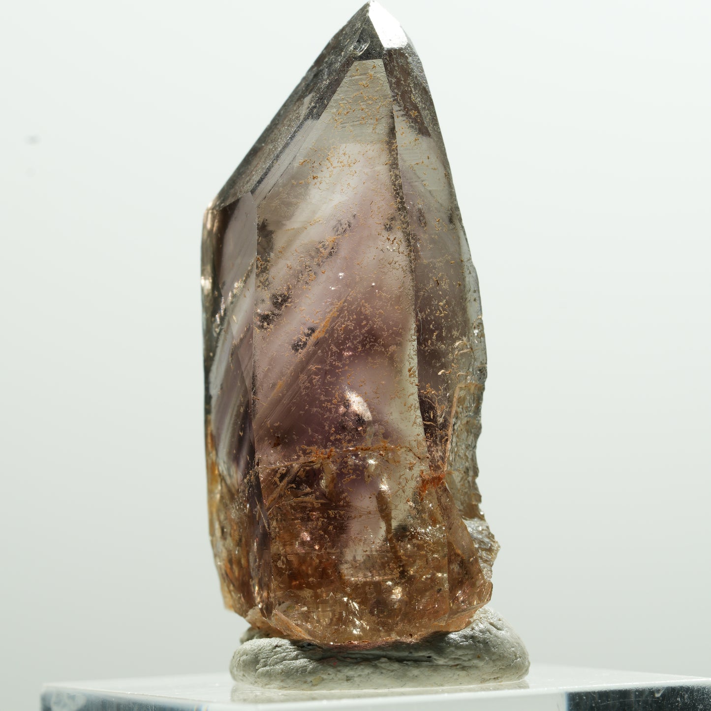 Seltene Phantom Amethyst Rauchquarz Spitze Goboboseb, Namibia 40*18*16mm #13607