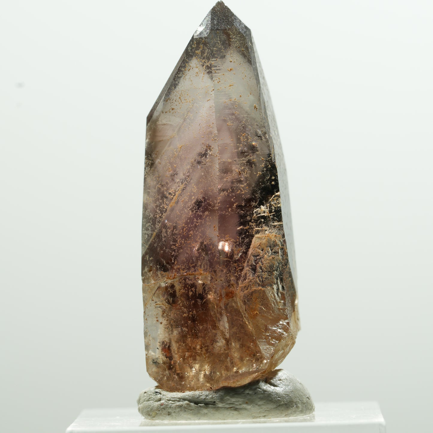 Seltene Phantom Amethyst Rauchquarz Spitze Goboboseb, Namibia 40*18*16mm #13607