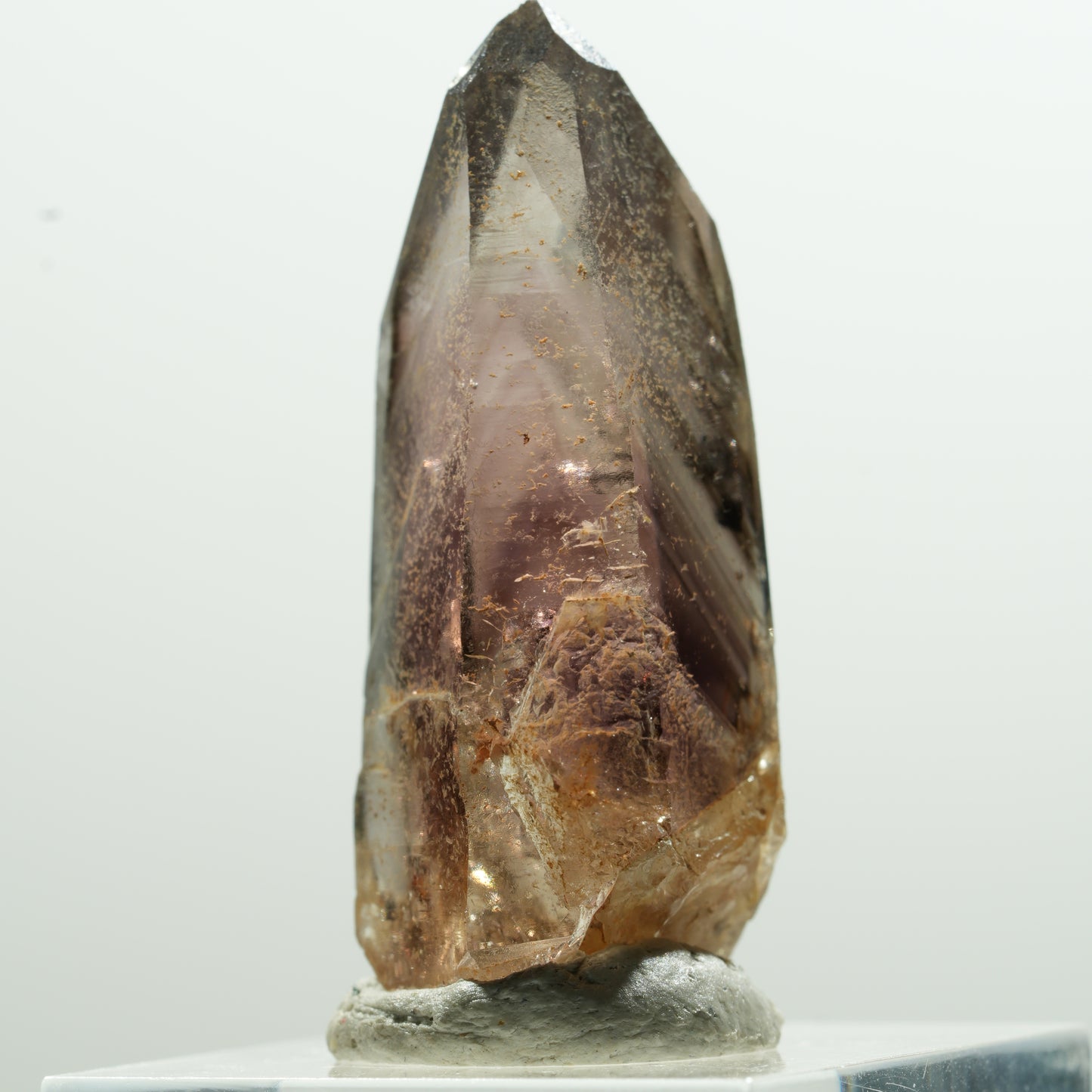 Seltene Phantom Amethyst Rauchquarz Spitze Goboboseb, Namibia 40*18*16mm #13607