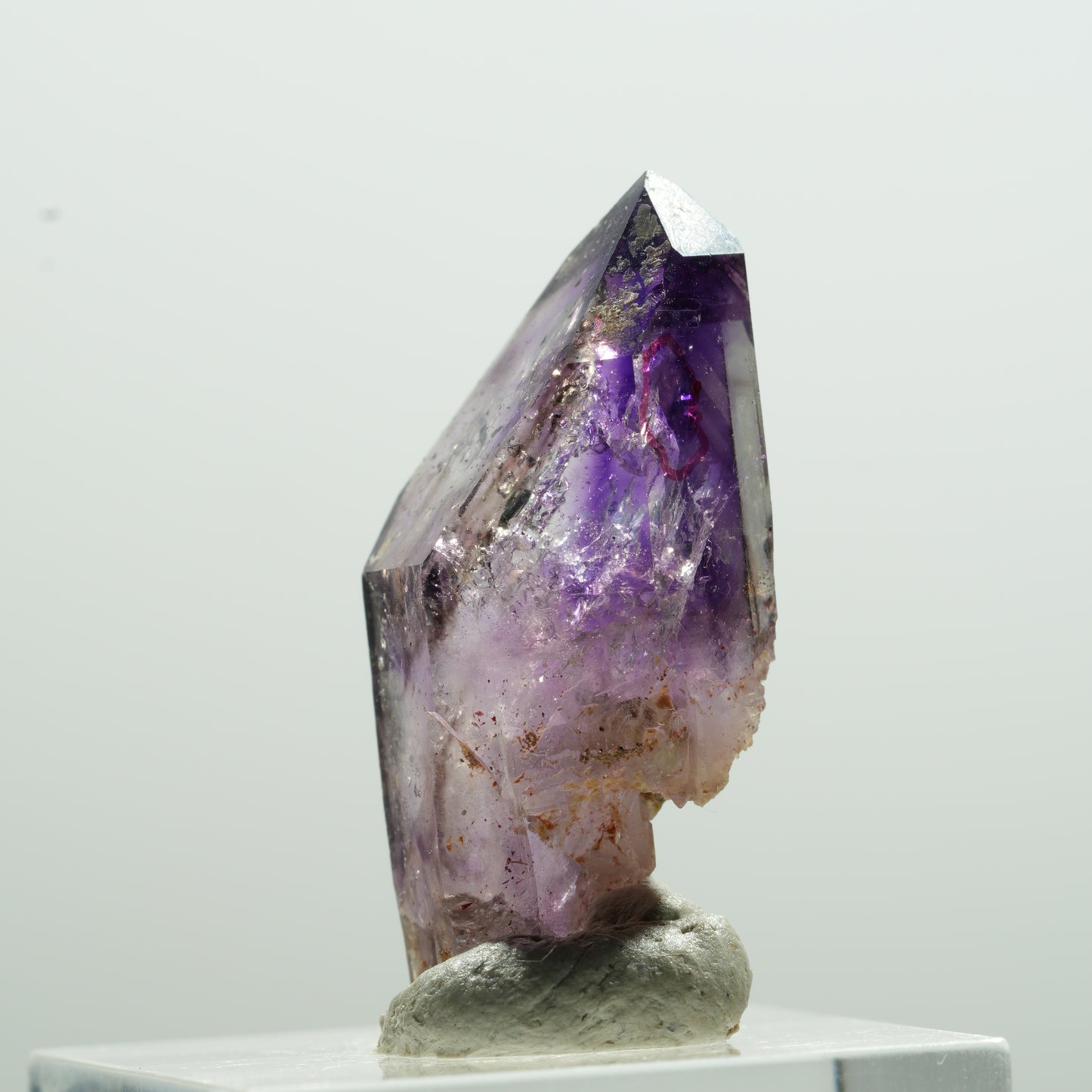 Seltene Skelett Phantom Amethyst Spitze Brandberg, Namibia 33*16*11mm #13609