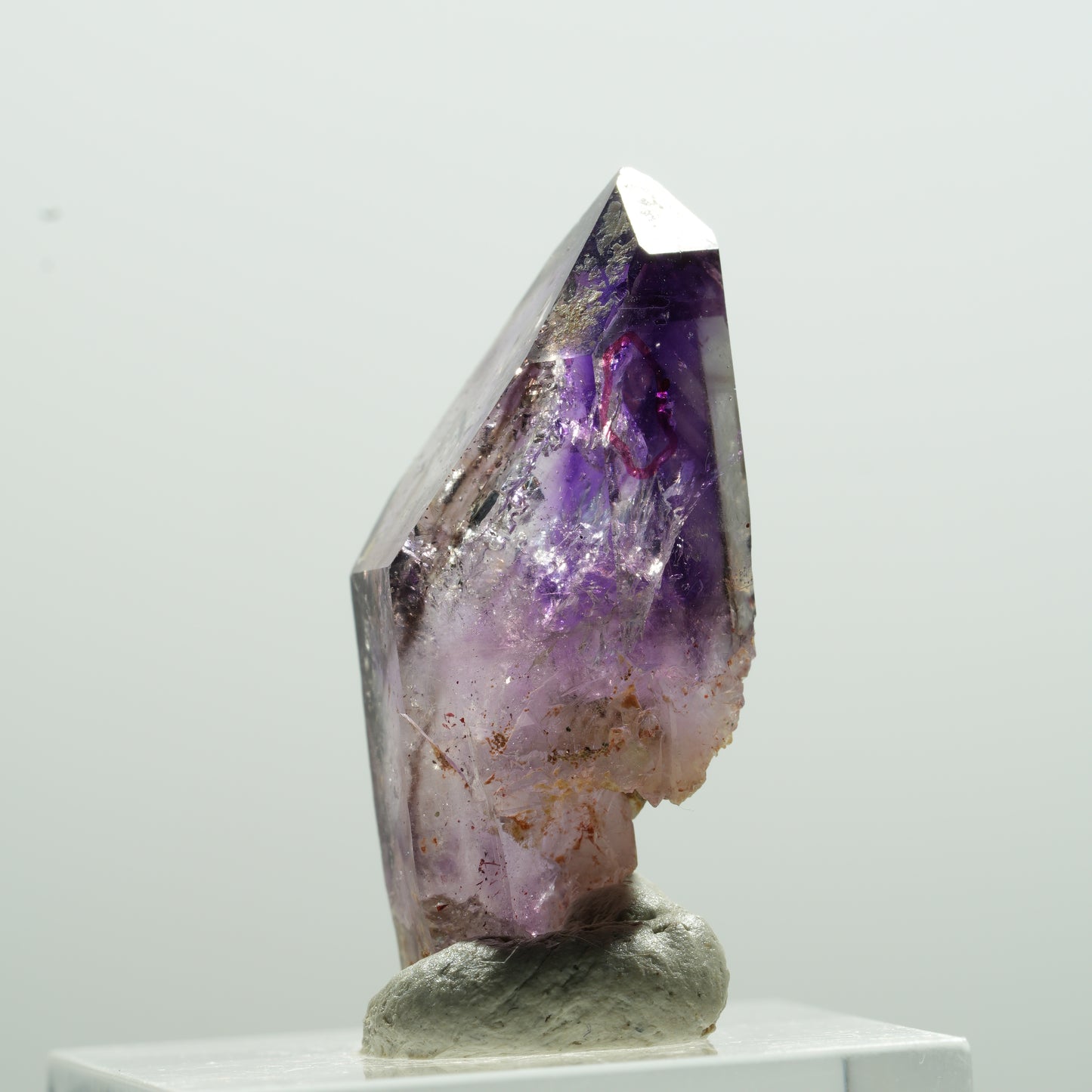Seltene Skelett Phantom Amethyst Spitze Brandberg, Namibia 33*16*11mm #13609