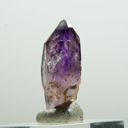 Seltene Skelett Phantom Amethyst Spitze Brandberg, Namibia 33*16*11mm #13609