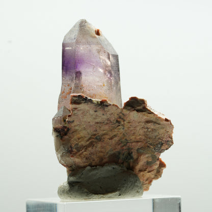 Seltene Phantom Amethyst mit Eisen Spitze auf Matrix Brandberg, Namibia 44*29*26mm #13610