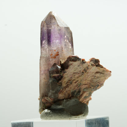 Seltene Phantom Amethyst mit Eisen Spitze auf Matrix Brandberg, Namibia 44*29*26mm #13610