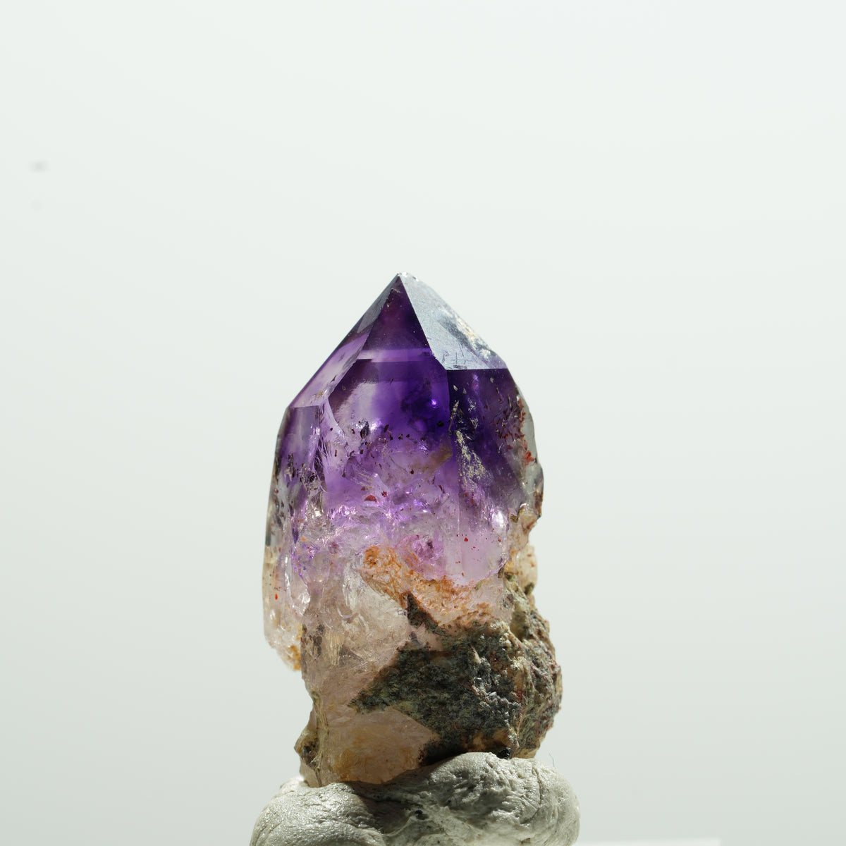 Seltene Phantom Amethyst Zepter Spitze Brandberg, Namibia 28*15*11mm #13611