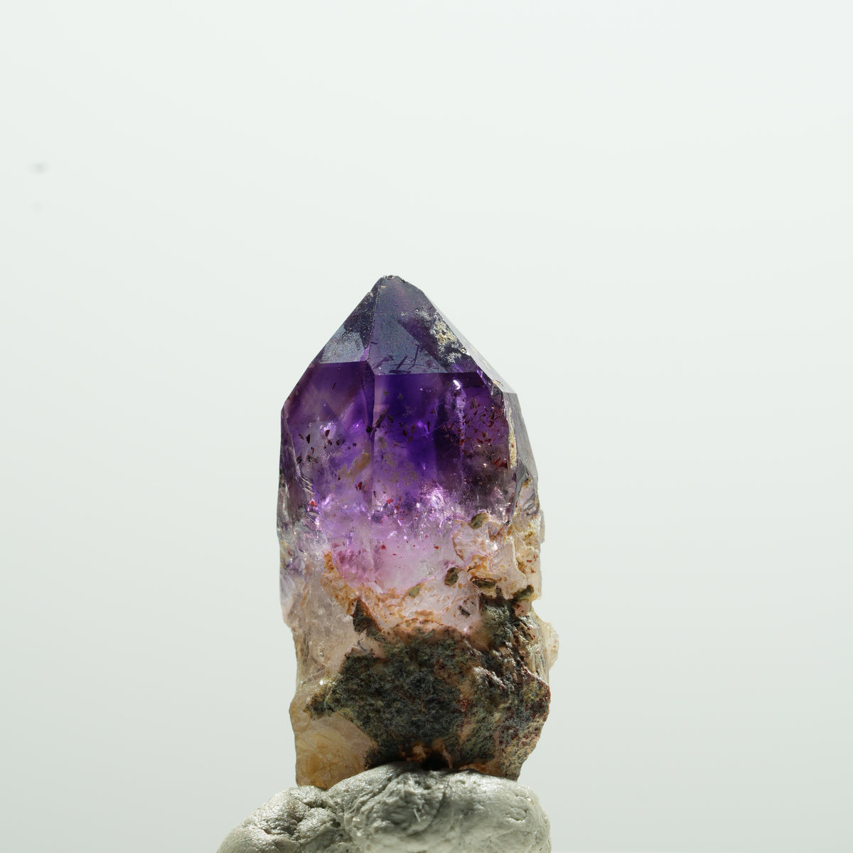 Seltene Phantom Amethyst Zepter Spitze Brandberg, Namibia 28*15*11mm #13611