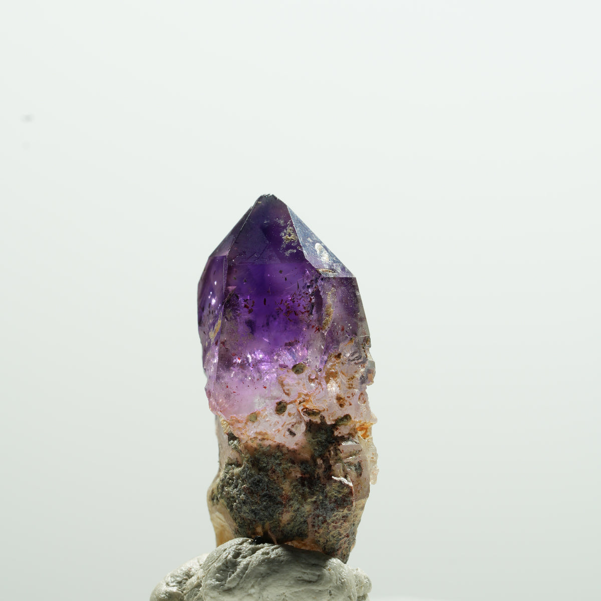Seltene Phantom Amethyst Zepter Spitze Brandberg, Namibia 28*15*11mm #13611