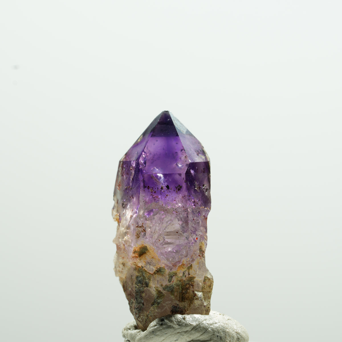 Seltene Phantom Amethyst Zepter Spitze Brandberg, Namibia 28*15*11mm #13611