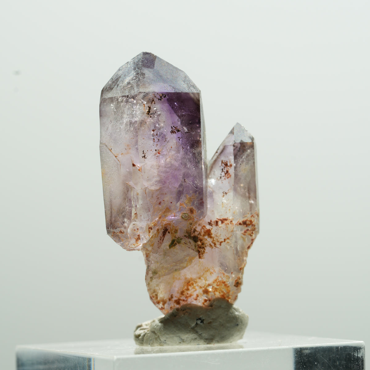 Seltene Phantom Amethyst Doppelender Spitzen Brandberg, Namibia 32*19*10mm #13614