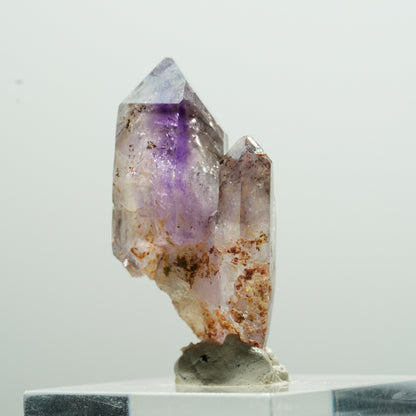 Seltene Phantom Amethyst Doppelender Spitzen Brandberg, Namibia 32*19*10mm #13614