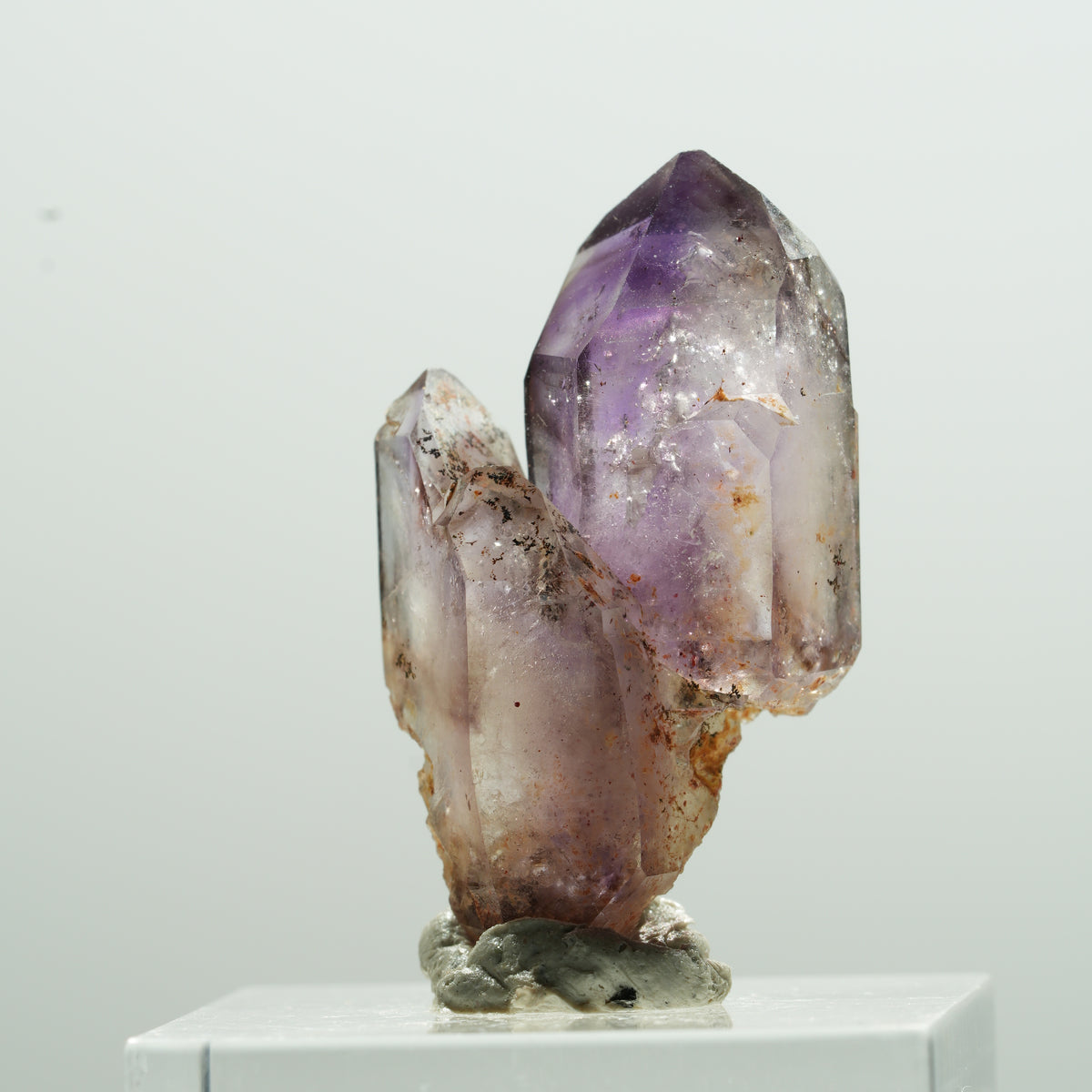 Seltene Phantom Amethyst Doppelender Spitzen Brandberg, Namibia 32*19*10mm #13614
