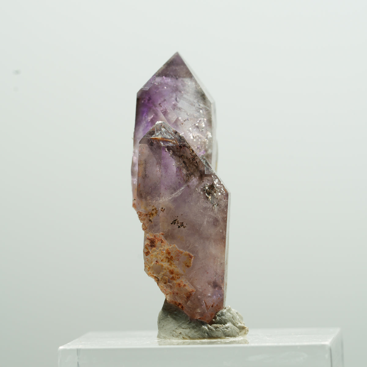 Seltene Phantom Amethyst Doppelender Spitzen Brandberg, Namibia 32*19*10mm #13614