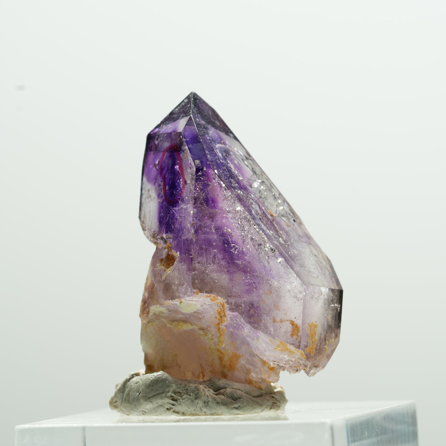 Enhydro Phantom Amethyst Spitze, 1x Blase Brandberg, Namibia 29*19*12mm #13615