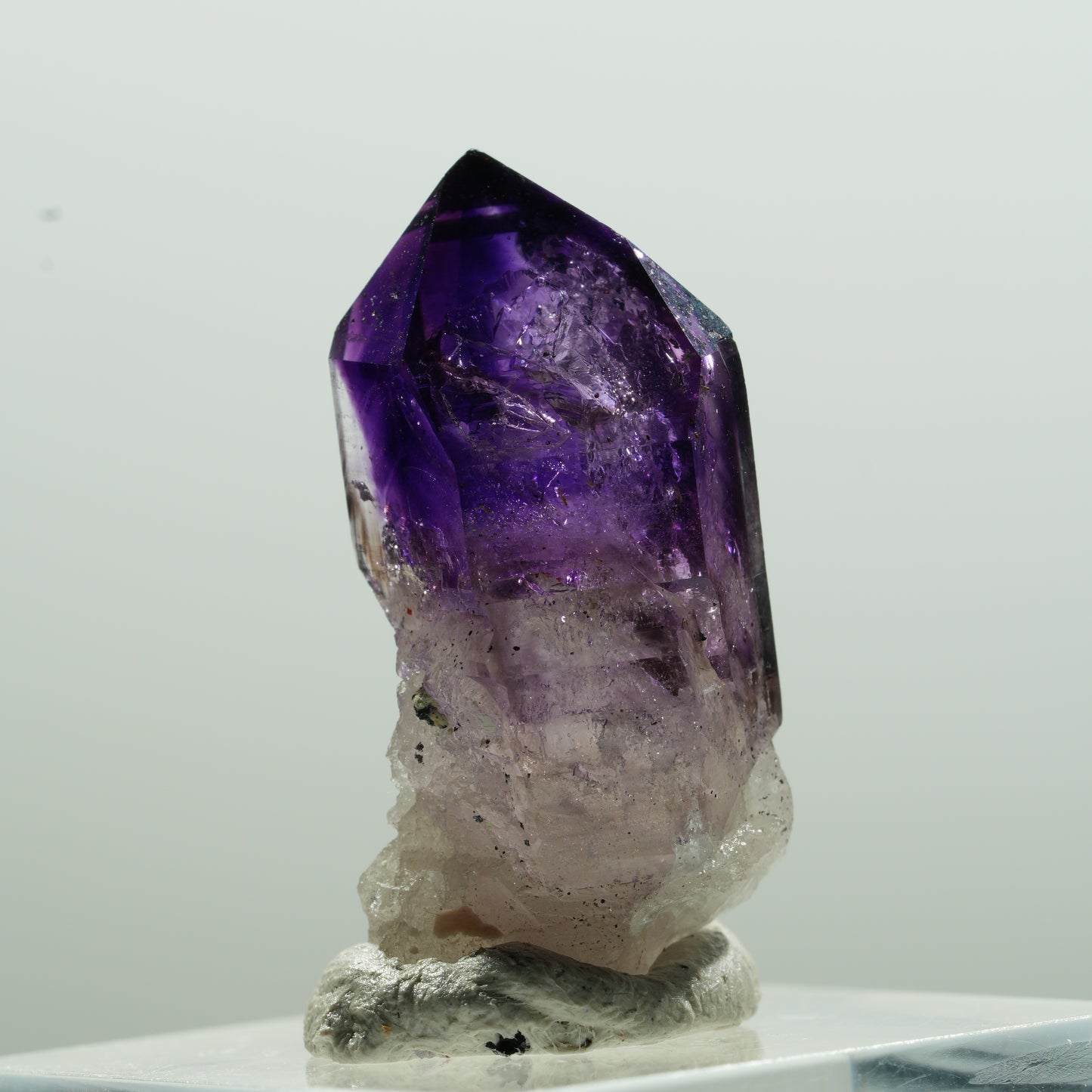 Enhydro Phantom Amethyst Spitze, 1x Blase Brandberg, Namibia 29*14*14mm #13617