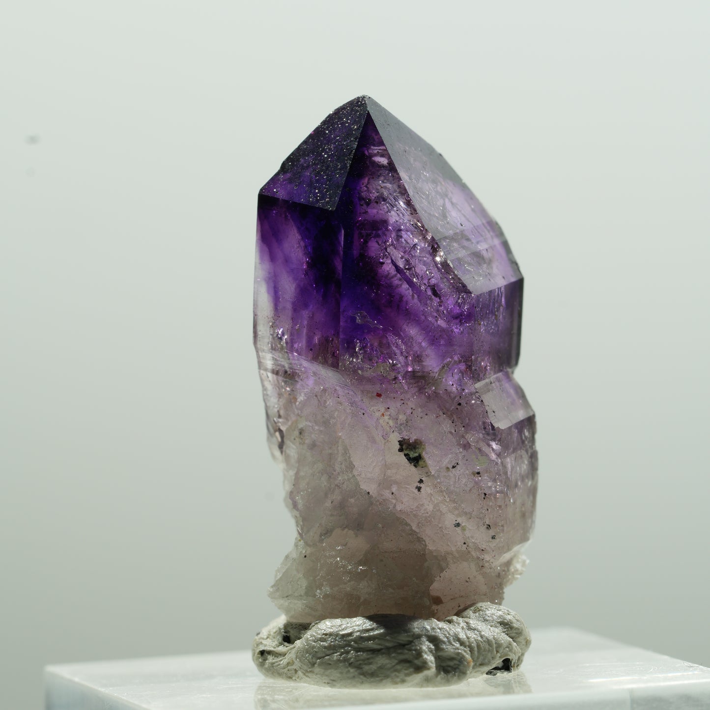 Enhydro Phantom Amethyst Spitze, 1x Blase Brandberg, Namibia 29*14*14mm #13617