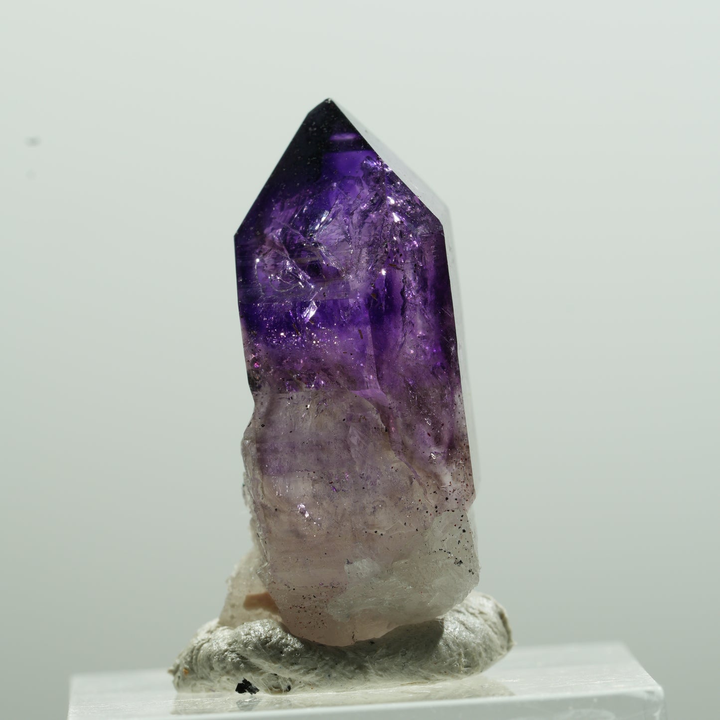 Enhydro Phantom Amethyst Spitze, 1x Blase Brandberg, Namibia 29*14*14mm #13617