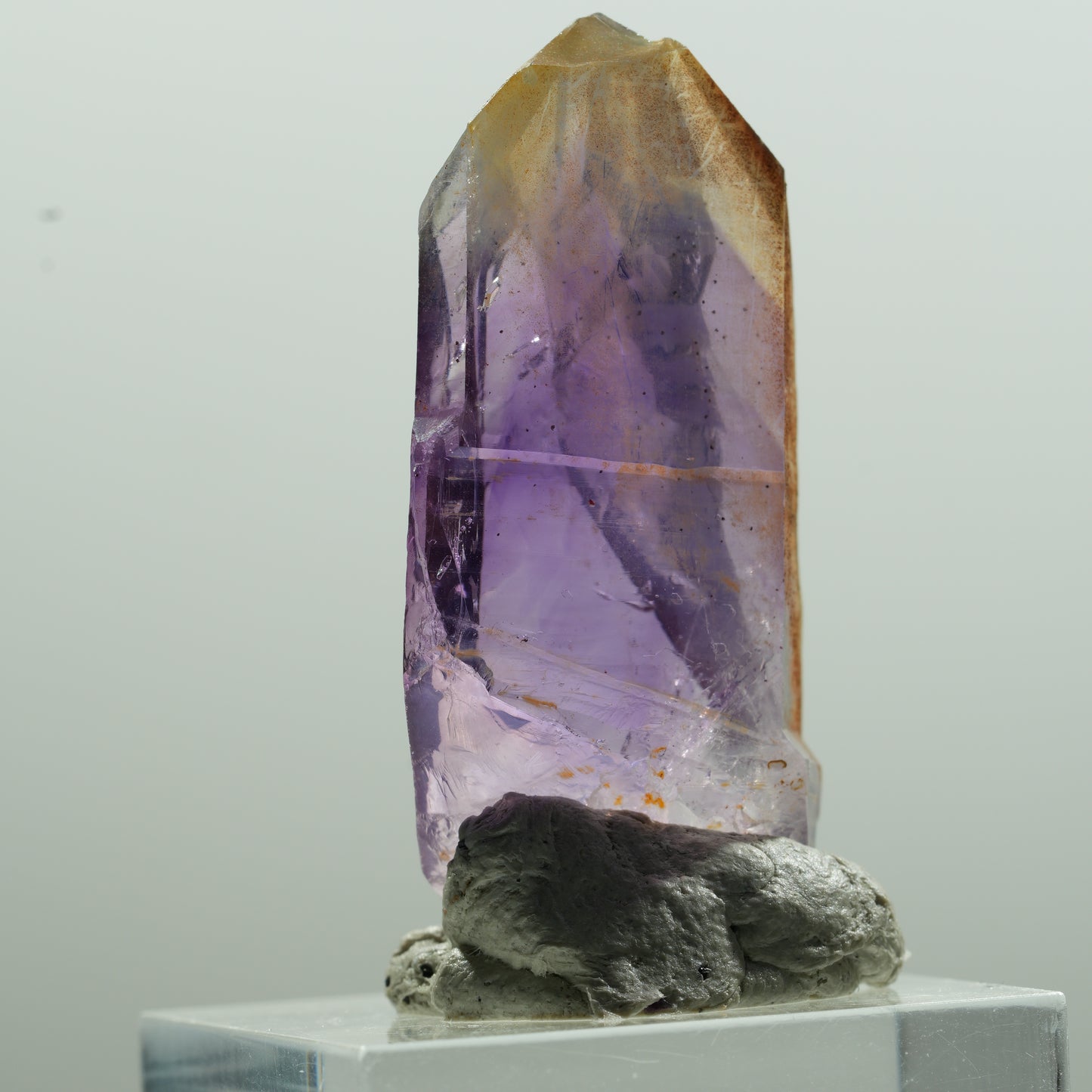 Seltene Skelett Phantom Amethyst Spitze Goboboseb, Namibia 40*20*10mm #13618