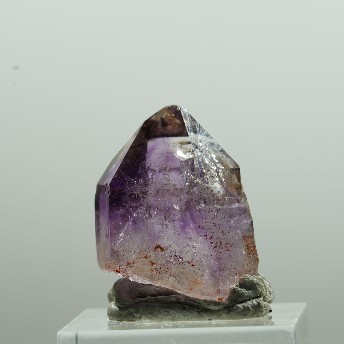 Seltene Skelett Phantom Amethyst Spitze Goboboseb, Namibia 26*19*17mm #13619
