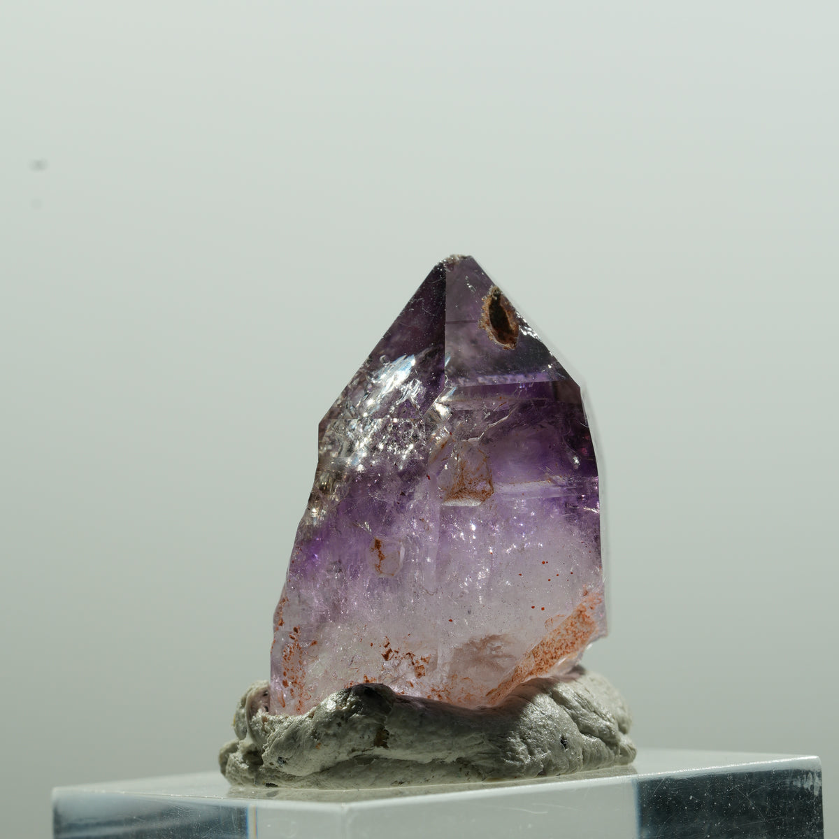 Seltene Skelett Phantom Amethyst Spitze Goboboseb, Namibia 26*19*17mm #13619