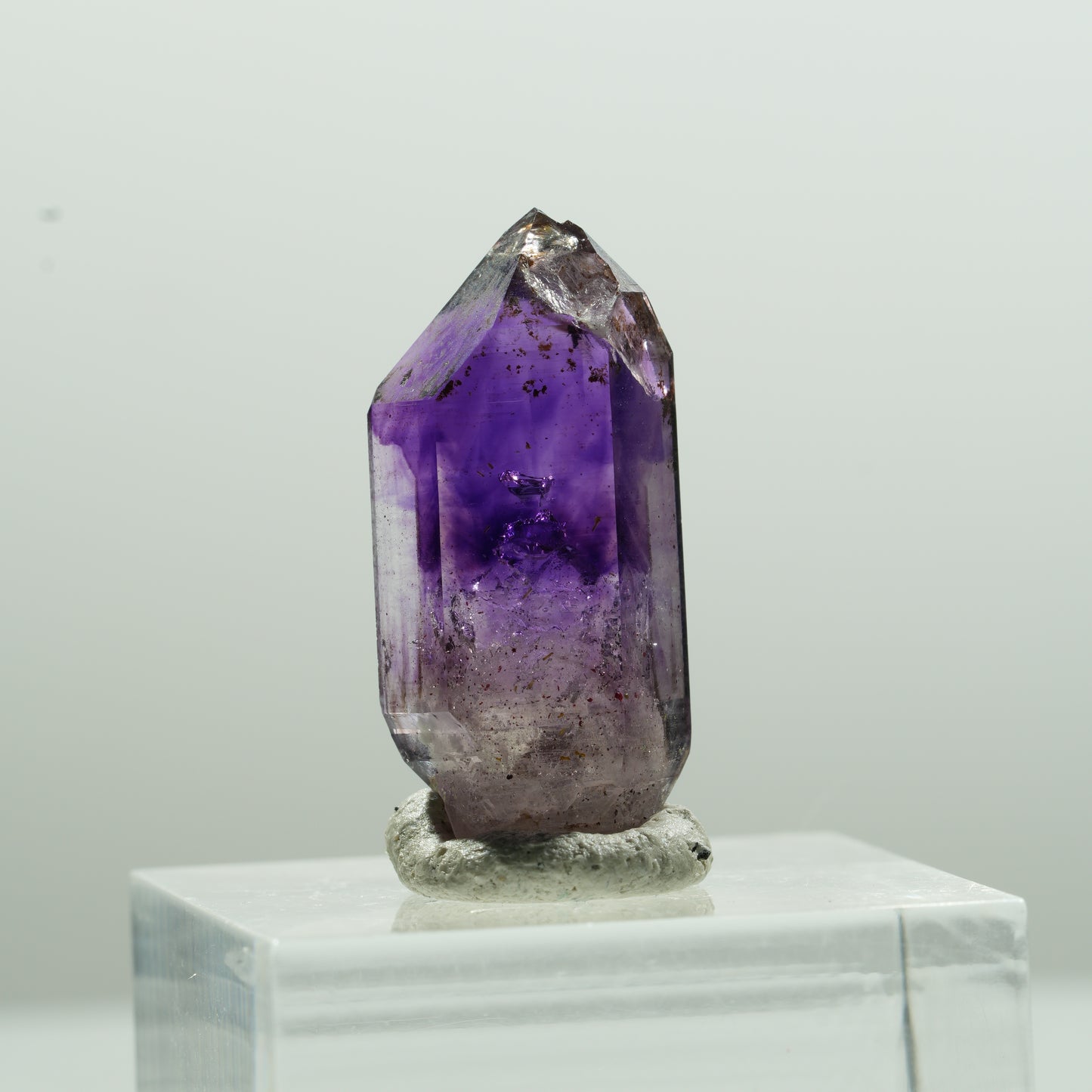 Seltene Skelett Phantom Amethyst Spitze Brandberg, Namibia 27*11*8mm #13620