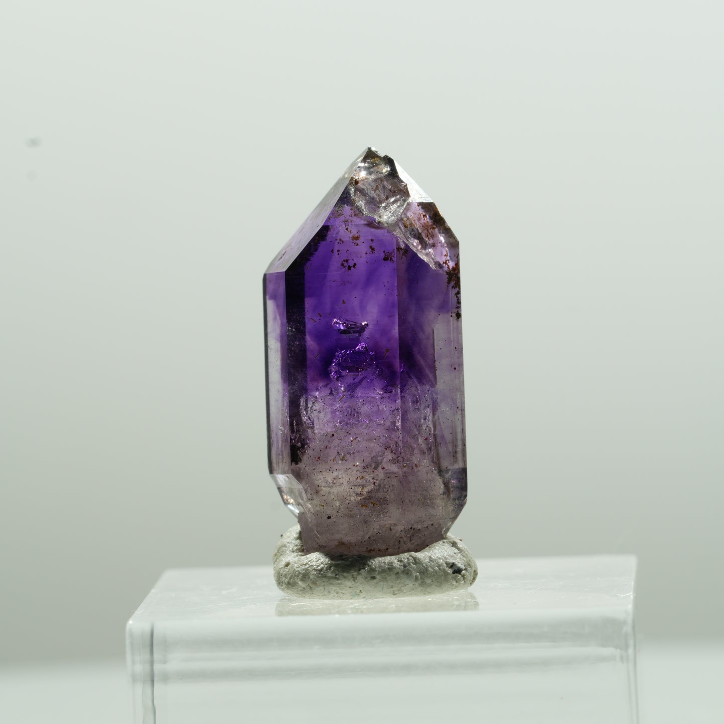Seltene Skelett Phantom Amethyst Spitze Brandberg, Namibia 27*11*8mm #13620
