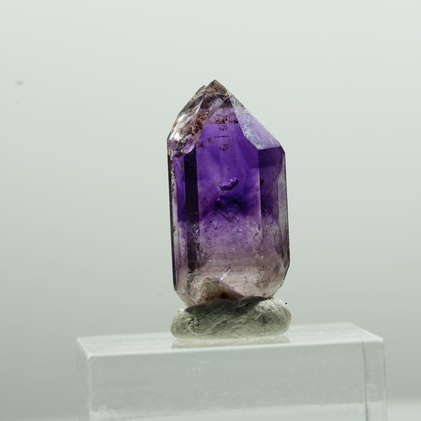 Seltene Skelett Phantom Amethyst Spitze Brandberg, Namibia 27*11*8mm #13620