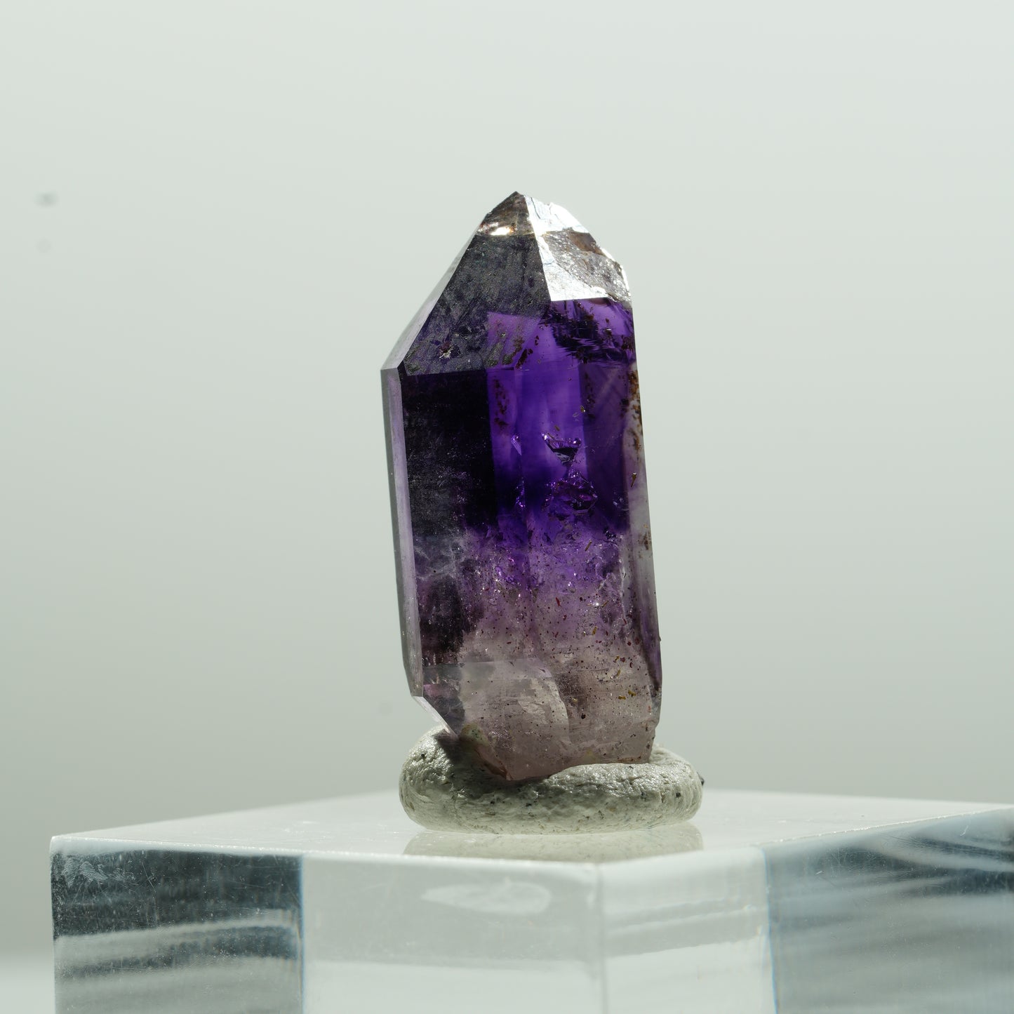 Seltene Skelett Phantom Amethyst Spitze Brandberg, Namibia 27*11*8mm #13620