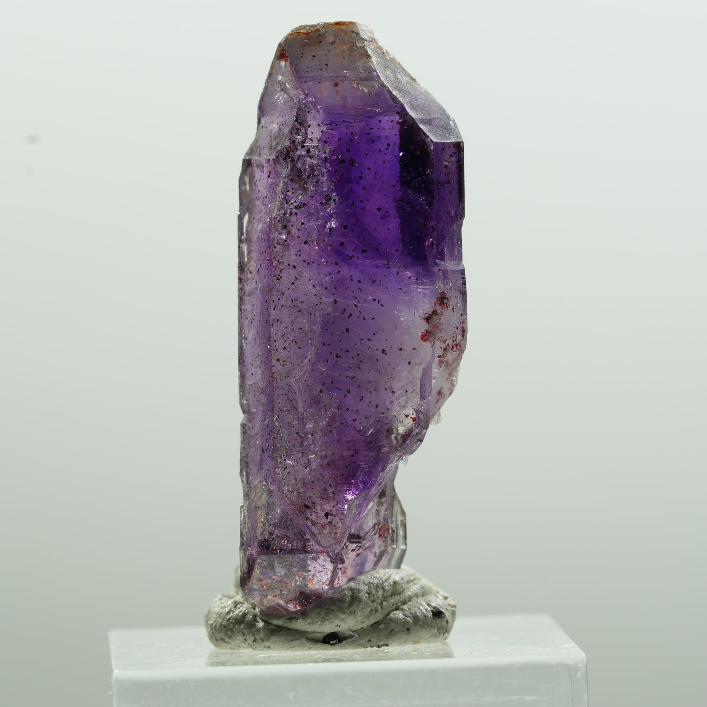 Seltene Phantom Amethyst Doppelender Spitze Goboboseb, Namibia 40*15*11mm #13621