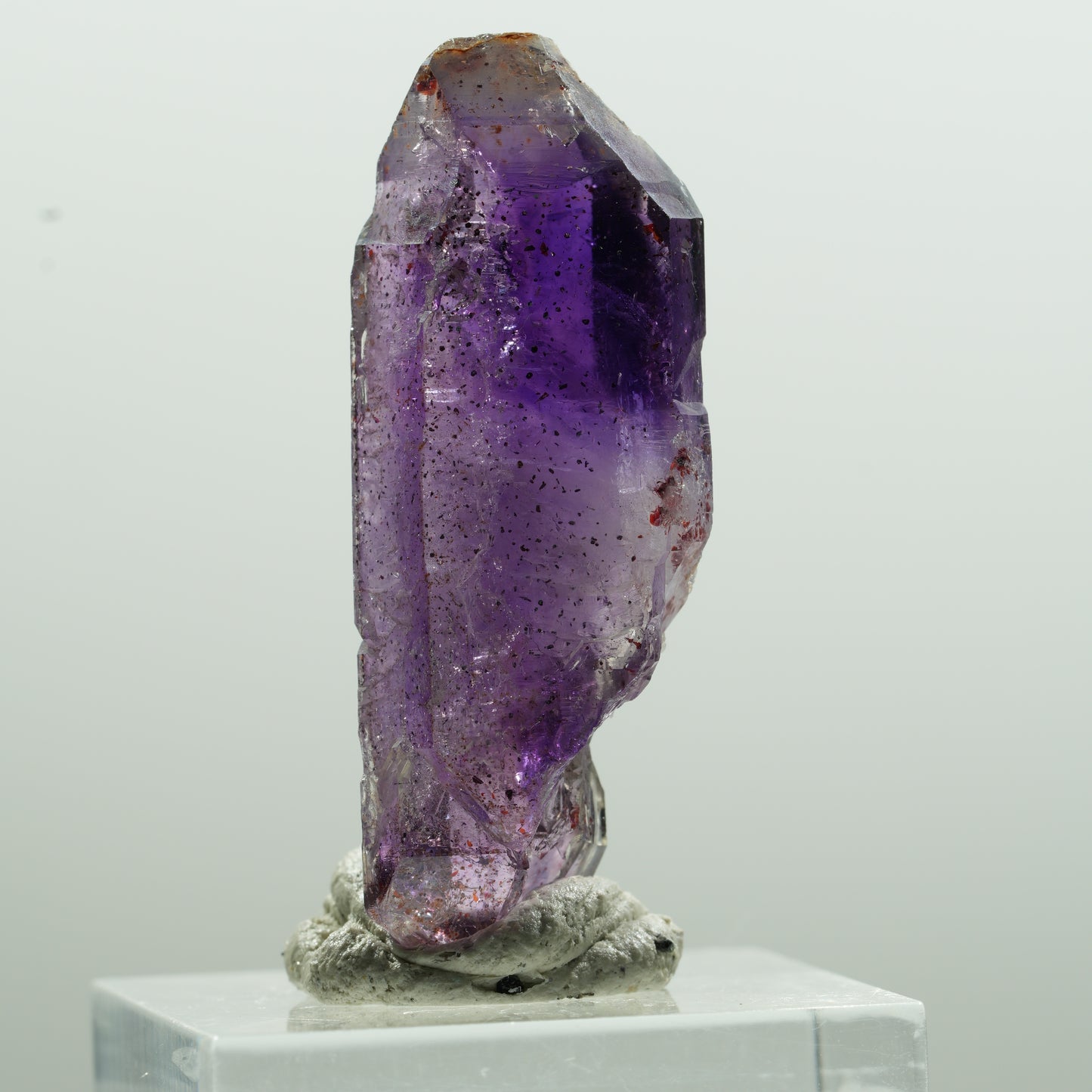 Seltene Phantom Amethyst Doppelender Spitze Goboboseb, Namibia 40*15*11mm #13621