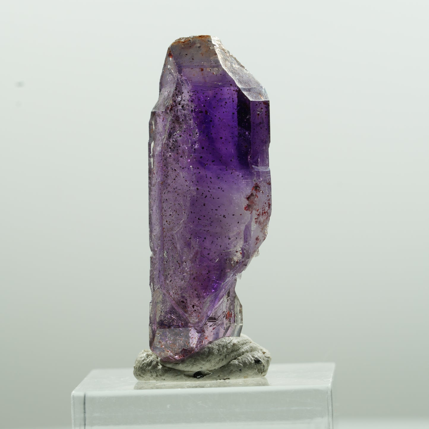 Seltene Phantom Amethyst Doppelender Spitze Goboboseb, Namibia 40*15*11mm #13621