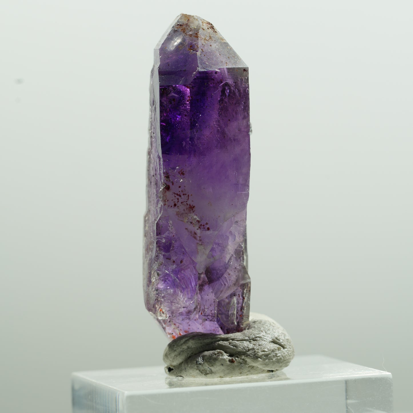 Seltene Phantom Amethyst Doppelender Spitze Goboboseb, Namibia 40*15*11mm #13621