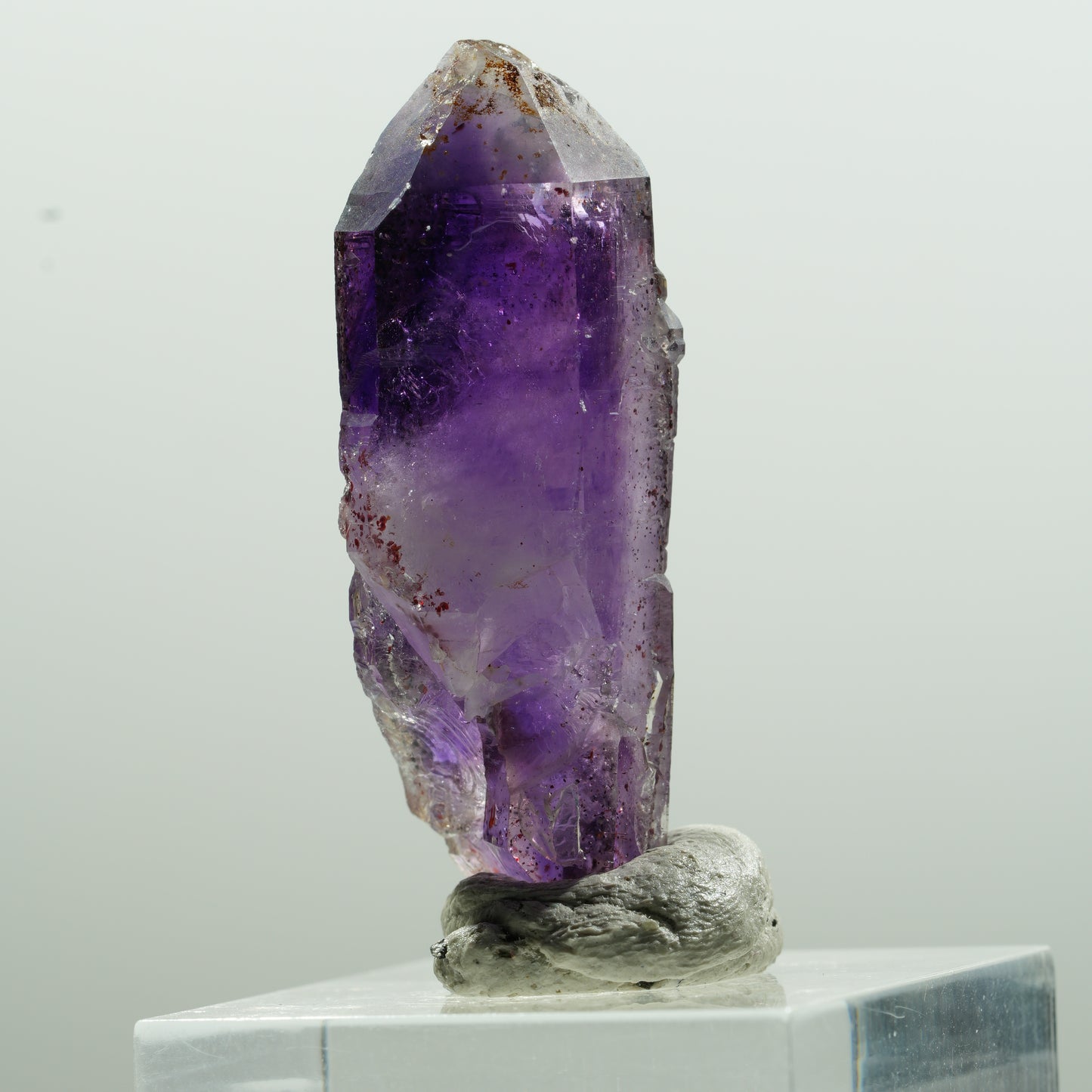 Seltene Phantom Amethyst Doppelender Spitze Goboboseb, Namibia 40*15*11mm #13621