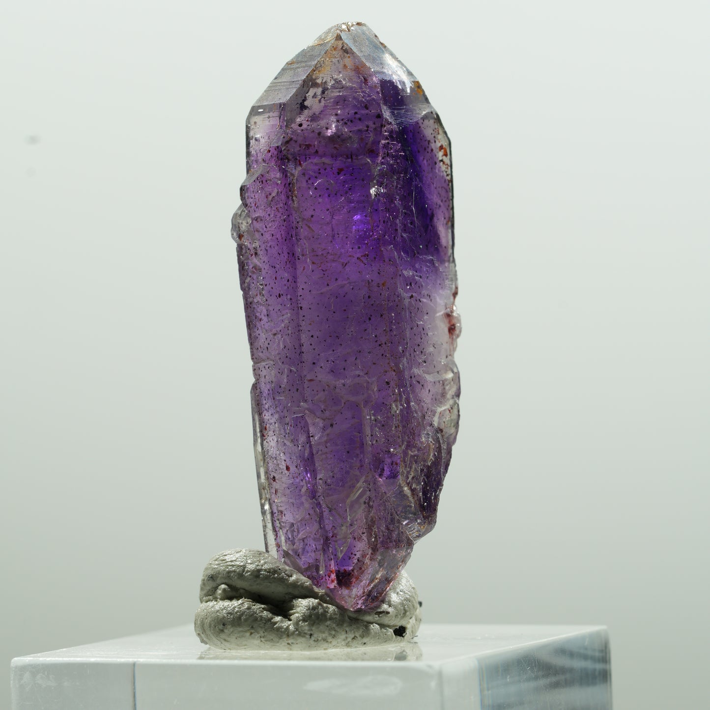 Seltene Phantom Amethyst Doppelender Spitze Goboboseb, Namibia 40*15*11mm #13621