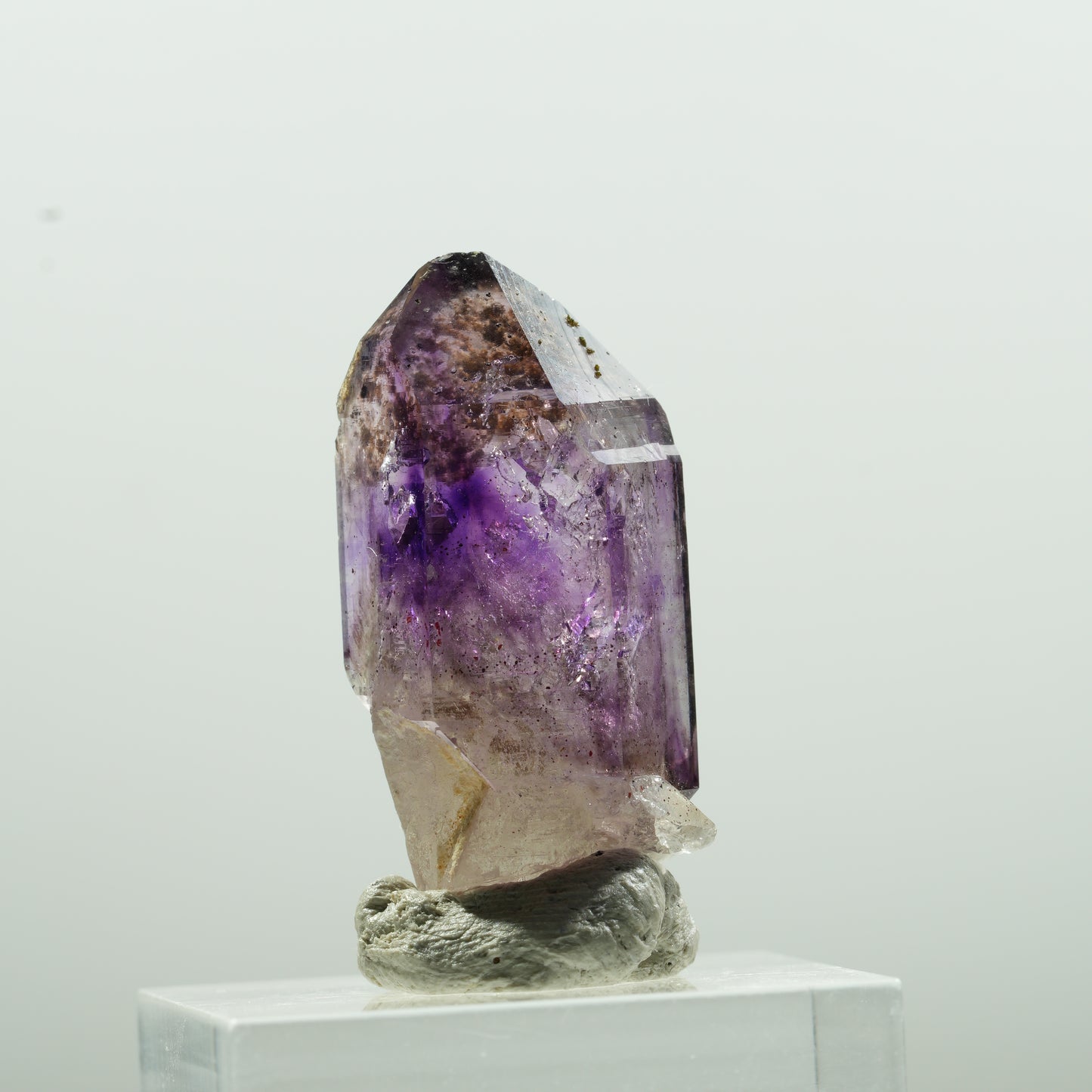 Seltene Phantom Amethyst Skelett Zepter Spitze Brandberg, Namibia 32*14*14mm #13623
