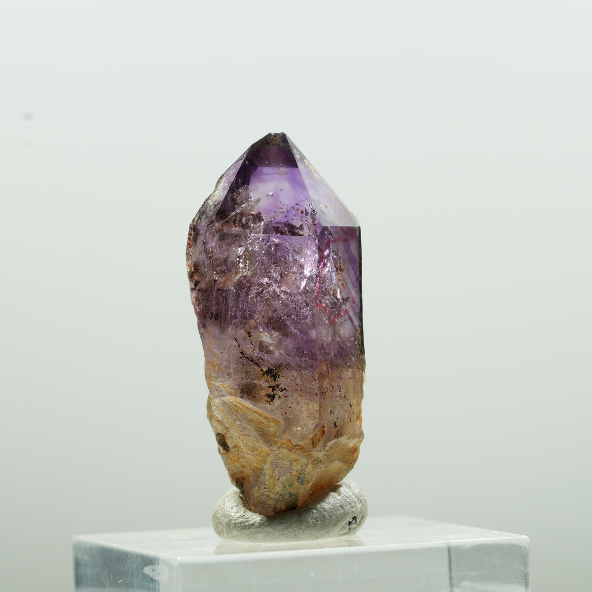 Enhydro Skelett Phantom Amethyst Spitze, 1x Blase Brandberg, Namibia 33*15*14mm #13624