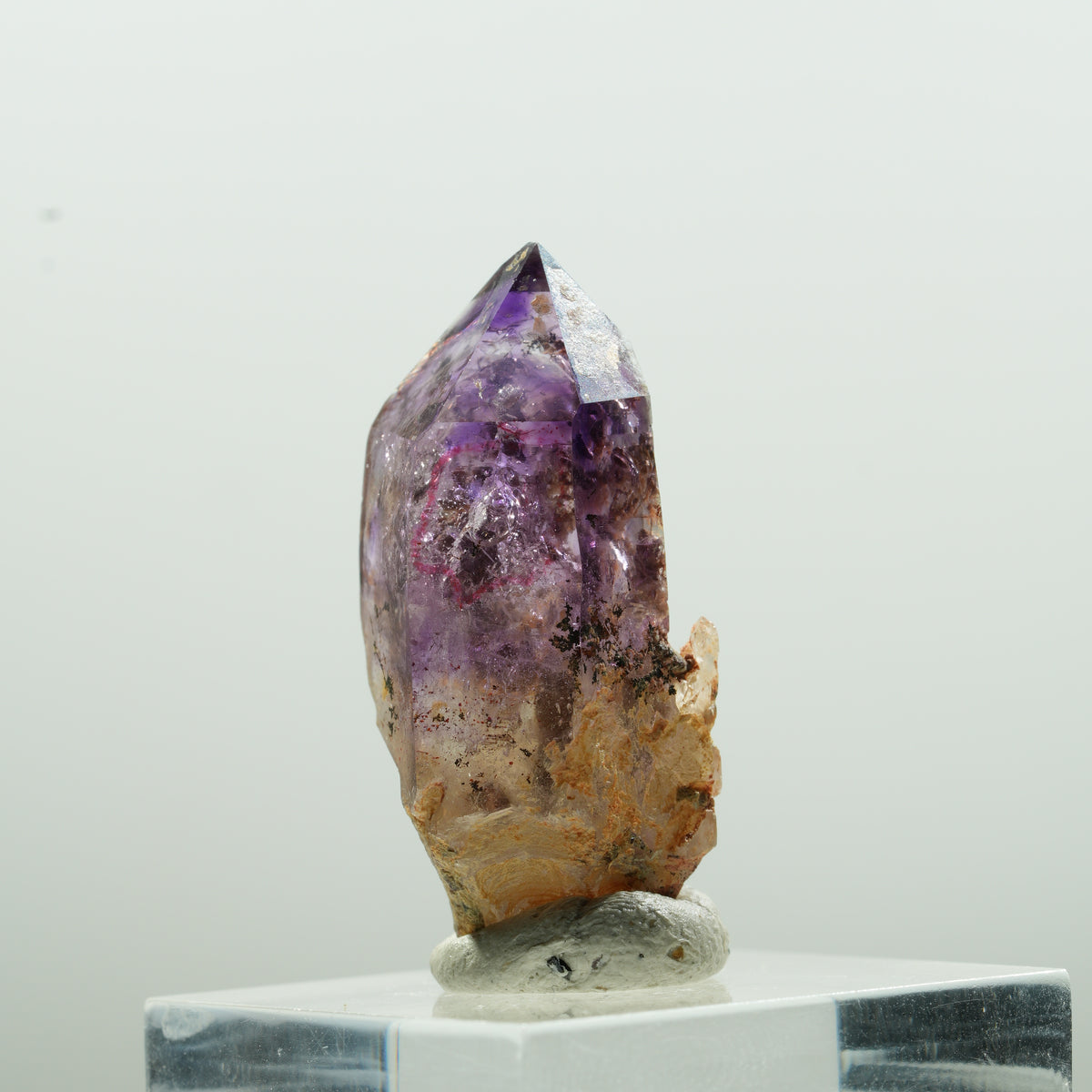 Enhydro Skelett Phantom Amethyst Spitze, 1x Blase Brandberg, Namibia 33*15*14mm #13624