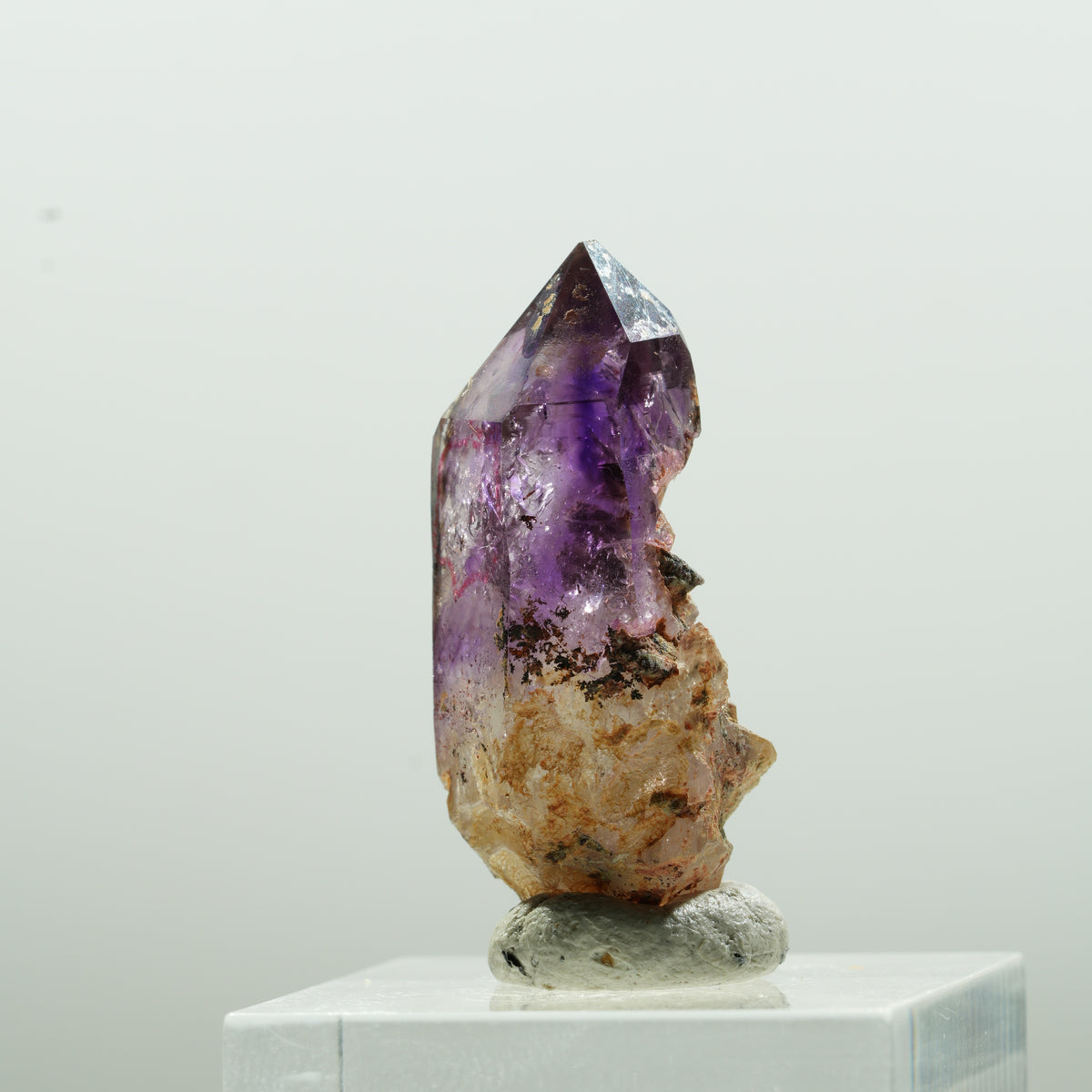 Enhydro Skelett Phantom Amethyst Spitze, 1x Blase Brandberg, Namibia 33*15*14mm #13624