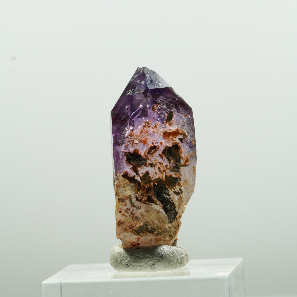 Enhydro Skelett Phantom Amethyst Spitze, 1x Blase Brandberg, Namibia 33*15*14mm #13624