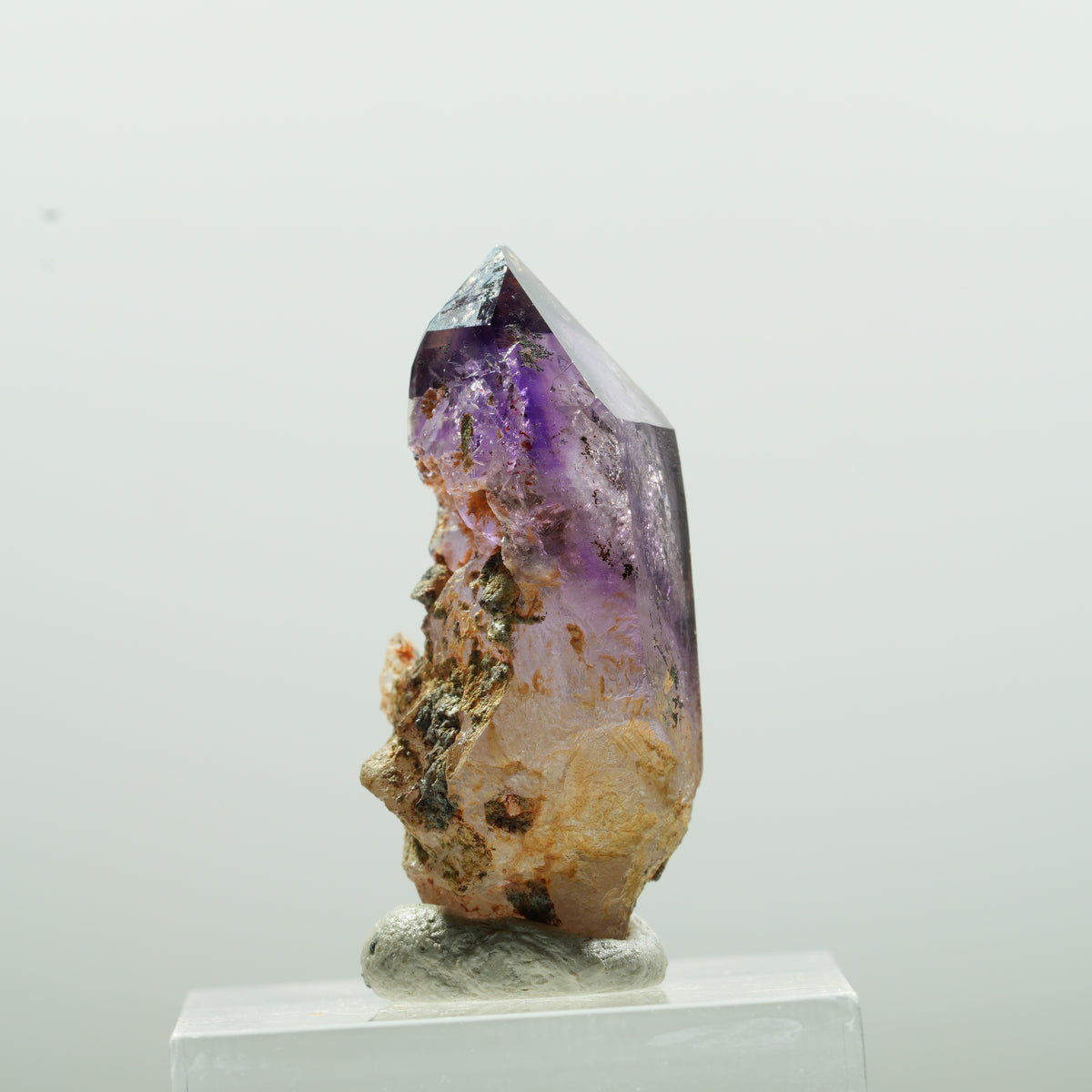 Enhydro Skelett Phantom Amethyst Spitze, 1x Blase Brandberg, Namibia 33*15*14mm #13624