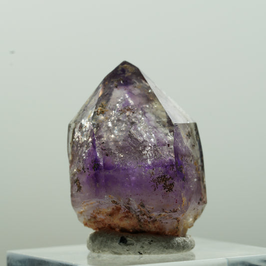 Enhydro Skelett Phantom Amethyst Spitze, 1x Blase Brandberg, Namibia 26*16*16mm #13627
