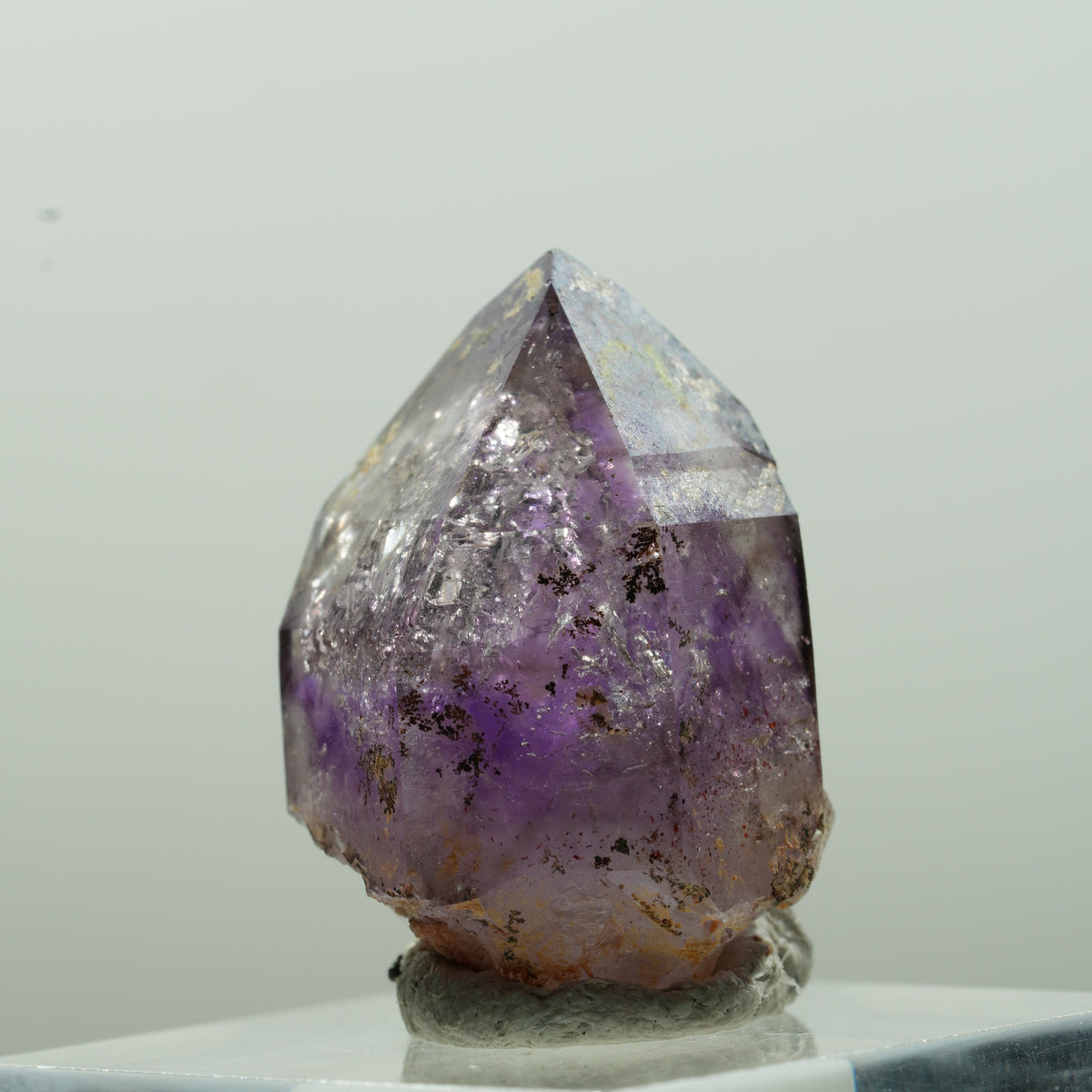 Enhydro Skeleton Phantom Amethyst Point, 1x Bubble Brandberg, Namibia 26*16*16mm #13627