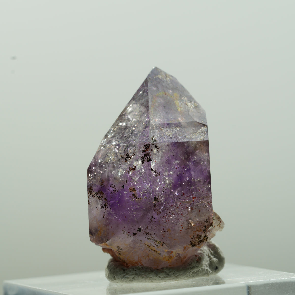 Enhydro Skeleton Phantom Amethyst Point, 1x Bubble Brandberg, Namibia 26*16*16mm #13627