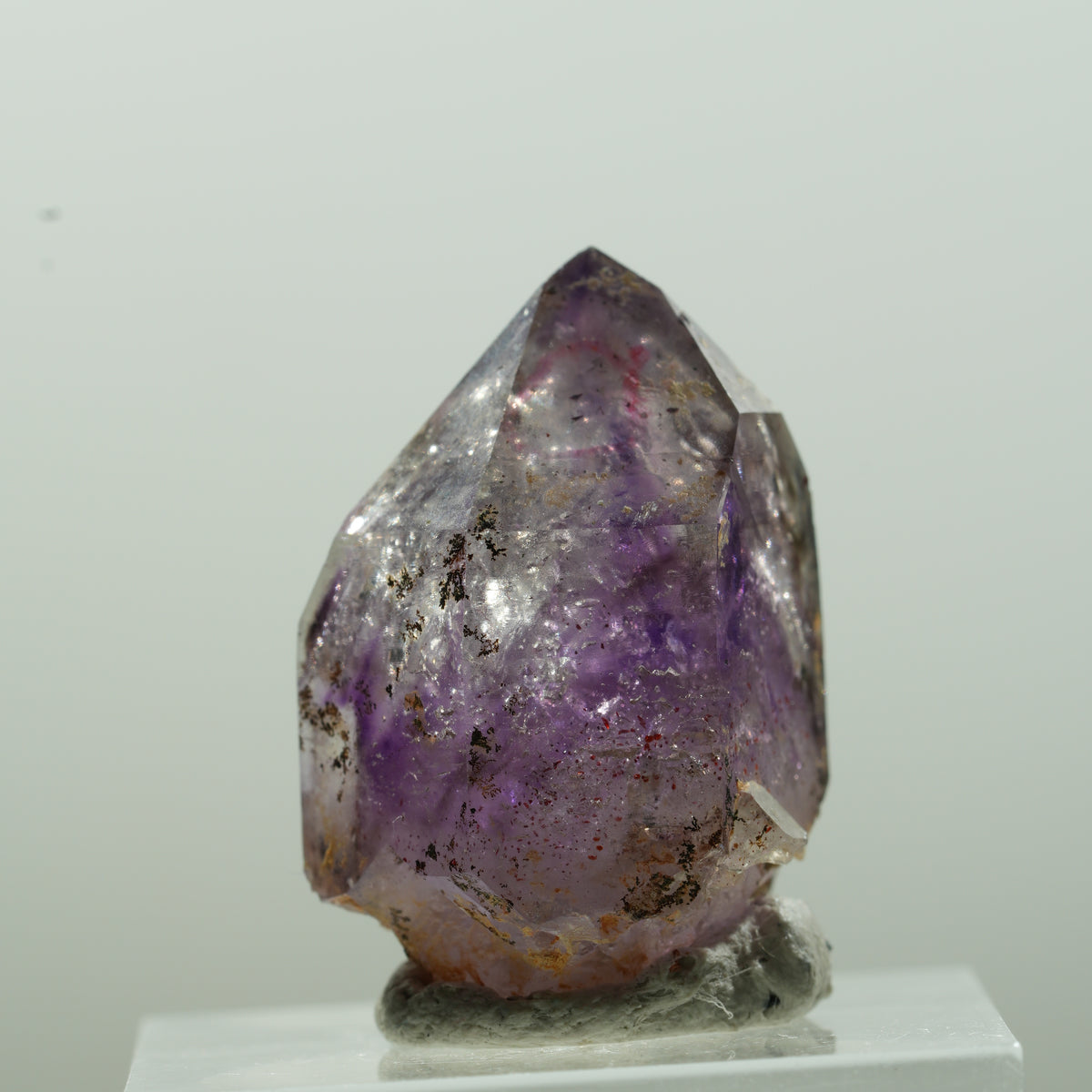Enhydro Skeleton Phantom Amethyst Point, 1x Bubble Brandberg, Namibia 26*16*16mm #13627