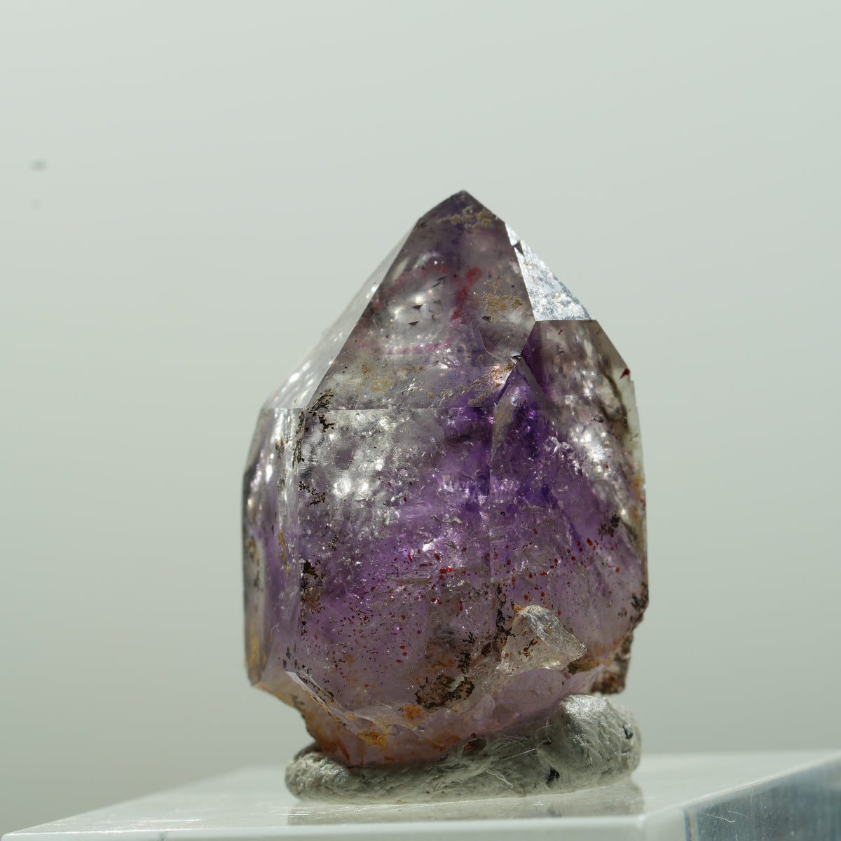 Enhydro Skeleton Phantom Amethyst Point, 1x Bubble Brandberg, Namibia 26*16*16mm #13627