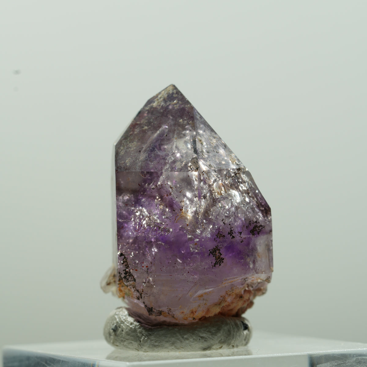 Enhydro Skeleton Phantom Amethyst Point, 1x Bubble Brandberg, Namibia 26*16*16mm #13627