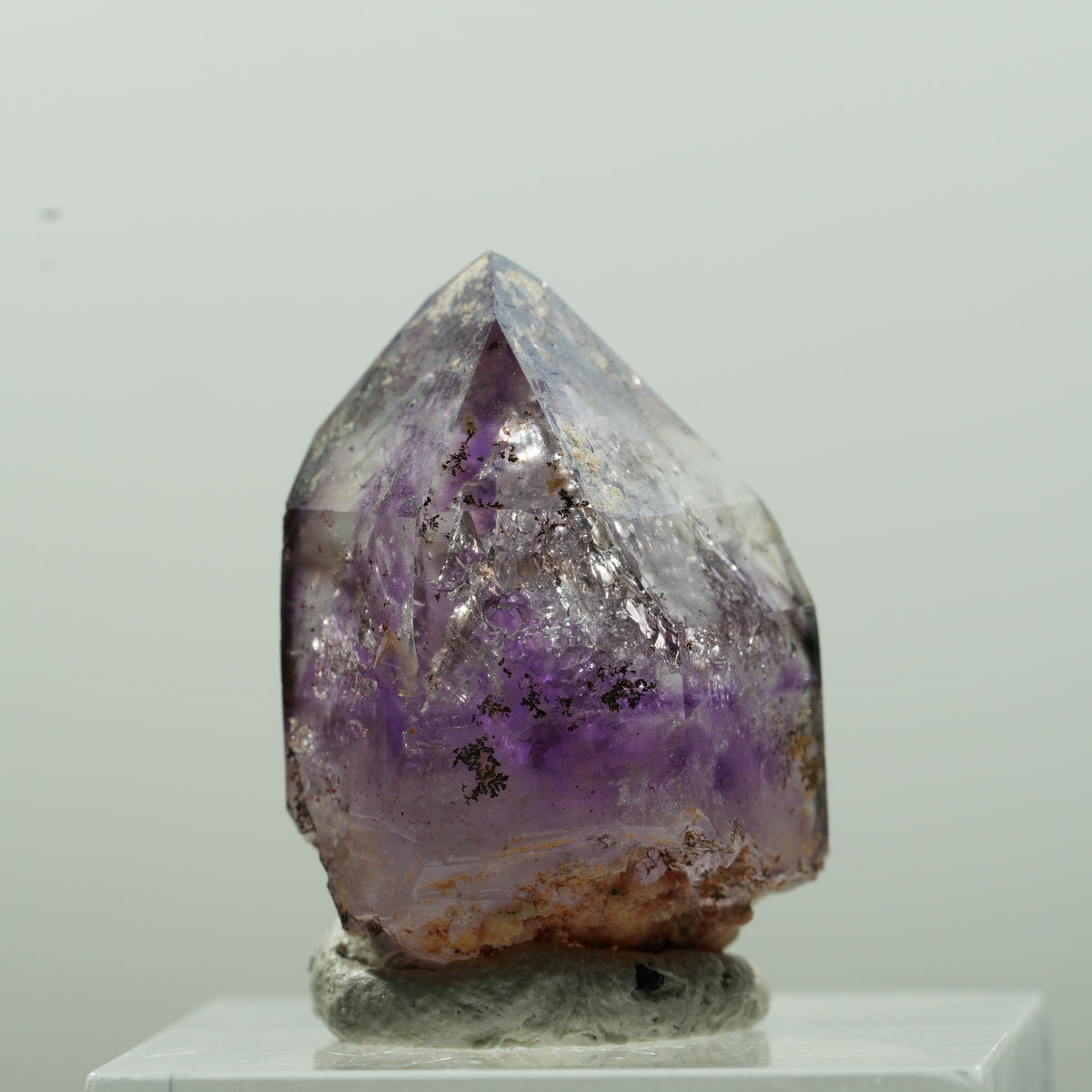Enhydro Skeleton Phantom Amethyst Point, 1x Bubble Brandberg, Namibia 26*16*16mm #13627