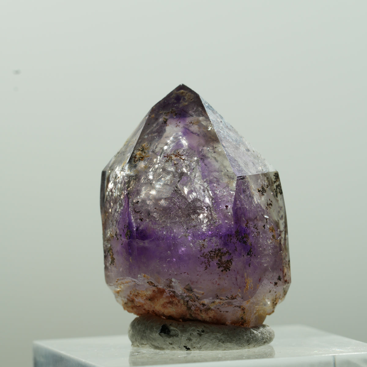 Enhydro Skeleton Phantom Amethyst Point, 1x Bubble Brandberg, Namibia 26*16*16mm #13627